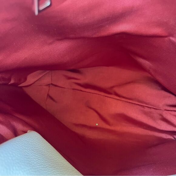 Treesje Orange Woven Leather Cream Tassel Large Organizer AWO-3032 Tote Bag - Picture 12 of 16